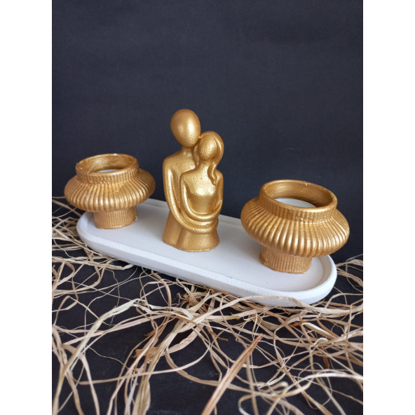 GOLD FİJİ SEVGİLİ MUMLUK SET - 1