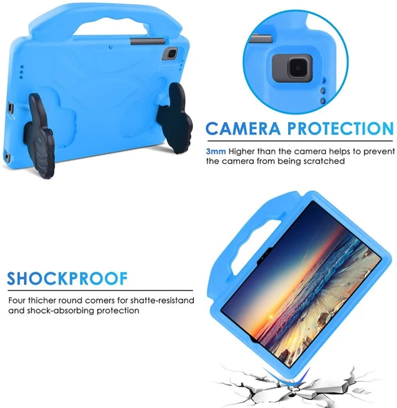 Lenovo Tab M10 Plus TB-X606F X606X Kılıf Tutmalı Standlı Silikon Case - 12