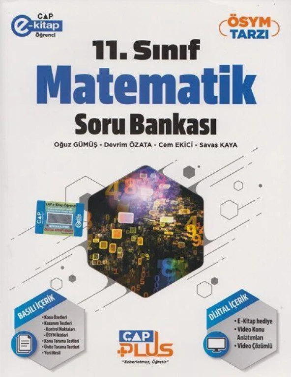 11. Sınıf Matematik Anadolu Soru Bankası Çap Yayınları