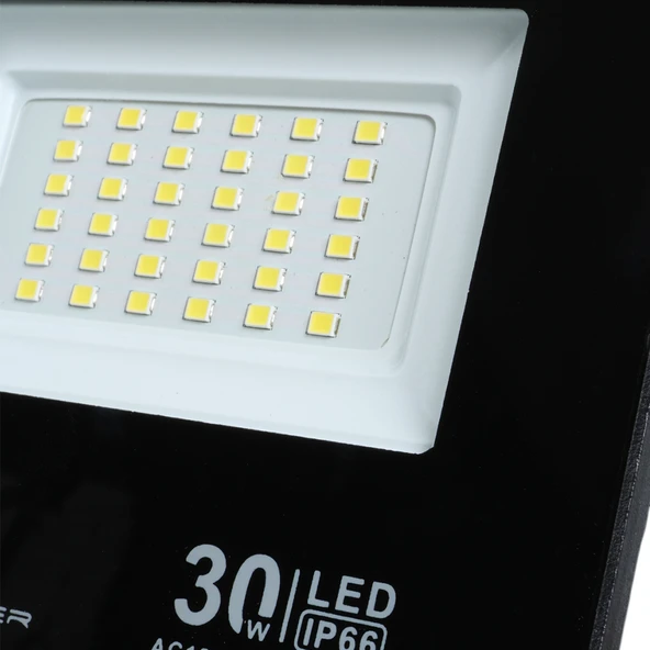 POWERMASTER PM-22585 30 WATT - 220 VOLT 6500K IP66 150* IŞIK AÇISI SİYAH SLİM KASA LED PROJEKTÖR - 4