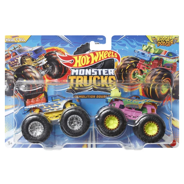 Hot Wheels Monster Trucks Güçlü İkili 1:64 Arabalar Fyj64