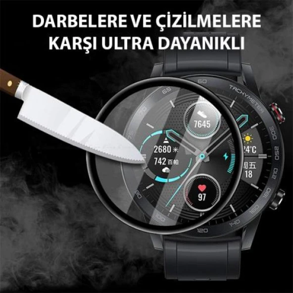 Polham Huawei Watch GT 4 41mm Ful Kaplama Ultra Dayanıklı Akıllı Saat Koruyucu, Parmak İzi Bırakmaz - 2