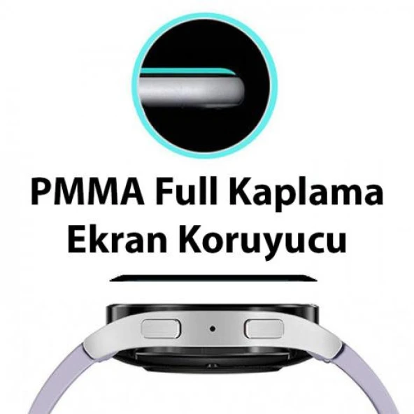 Polham Samsung Galaxy Watch 6 47mm Ful Kaplama Ultra Dayanıklı Akıllı Saat Koruyucu, Parmak İzi Bırakmaz - 3