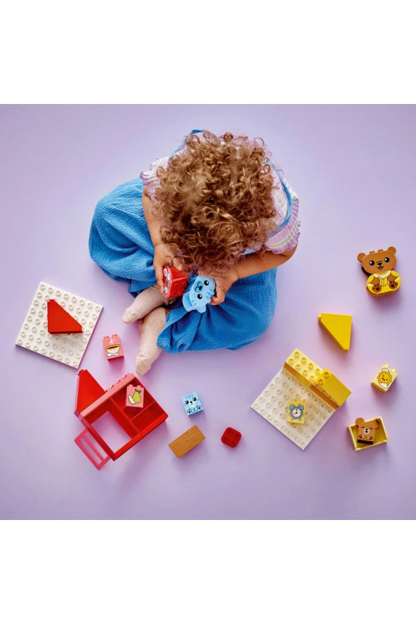 ® DUPLO® İlk Günlük Rutinlerim: Yemek ve Uyku Zamanı 10414 -Eğitici Oyuncak Yapım Seti (28Parça) - 6