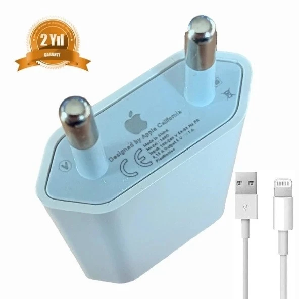 Orjinal Apple Watch Series 5 USB 5W Şarj Cihaz MD813ZM-A + MD818ZM-A Kablo Dahil