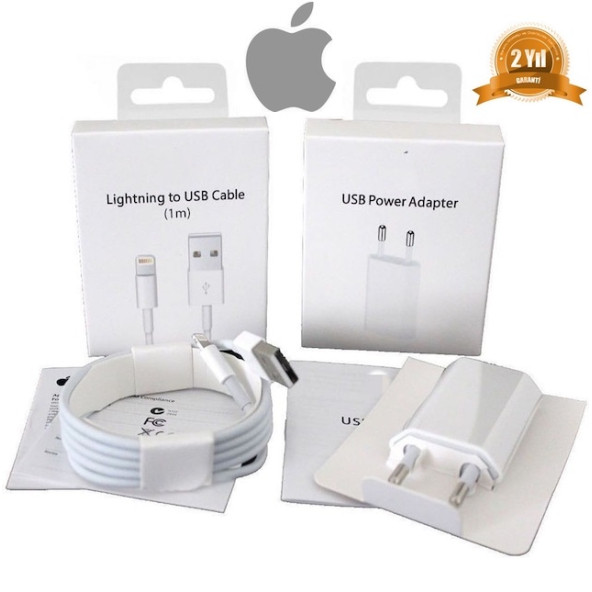 Orijinal Apple 15 inç MacBook Pro  USB 5W Şarj Cihaz MD813ZM-A + MD818ZM-A Kablo Dahil