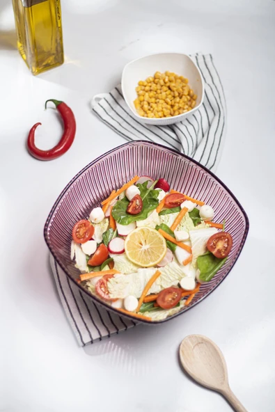 Akrilik Barok Mürdüm Büyük Kare Meyve & Salata Kasesi & Karıştırma Kabı / 3,3 Lt  (CAM DEĞİLDİR) - Resim 8