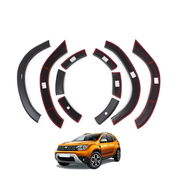 Dacia Duster Çamurluk Dodik 2018 2019 2020 2021 2022 2023 2024  8 Parça Set