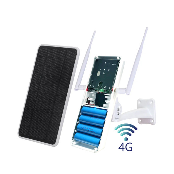 Güneş panelli 4G Sim Kart ile birden çok güvenlik kamerasına internet sağlayan router