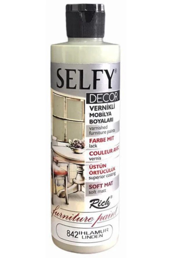 Selfy Decor Kendinden Vernikli Boya 842 Ihlamur 240 Cc