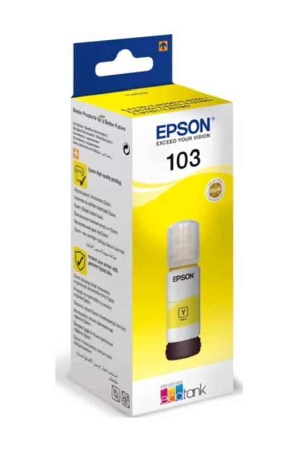 Epson 103 T00S44A  Ecotank Sarı Kartuş Ink Bottle