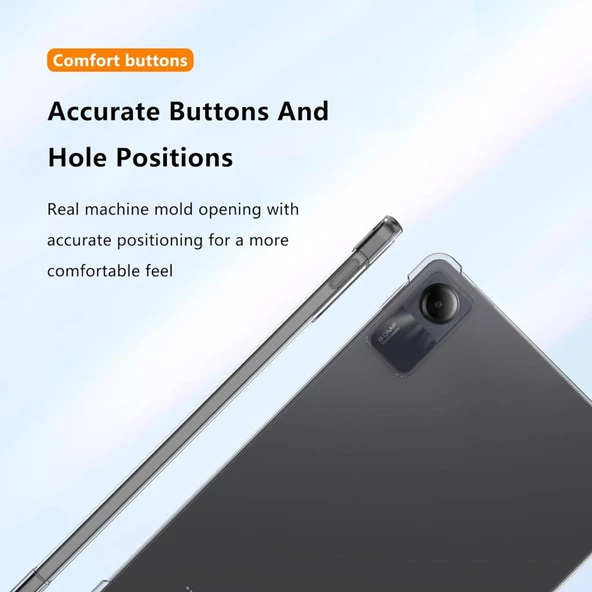 Xiaomi Redmi Pad SE 11inç Kılıf Darbelere Dayanıklı Şeffaf Kapak - 2