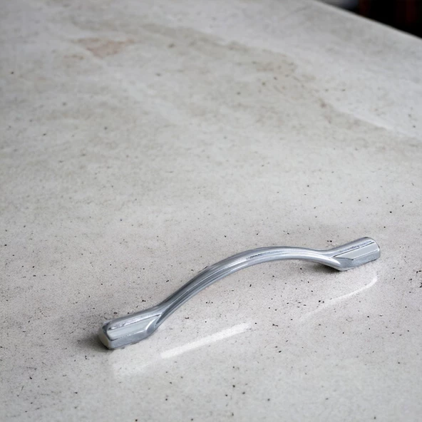 I?nci Kulp Mobilya Mutfak Dolabı Çekmece Dolap Kulpları Kapak Kulpu Kulbu Krom Renk 128 Mm Metal - 2