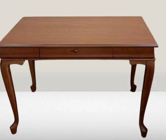 Çalışma Masa ST 19422 Klasik Model Parlak Ceviz Kayın ayak Kaplama Eskitme Kulp - 6