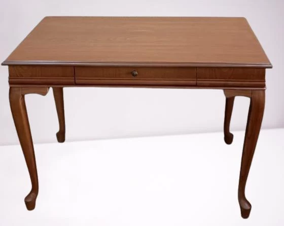 Çalışma Masa ST 19422 Klasik Model Parlak Ceviz Kayın ayak Kaplama Eskitme Kulp - 4