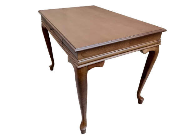 Çalışma Masa ST 19422 Klasik Model Parlak Ceviz Kayın ayak Kaplama Eskitme Kulp - 2