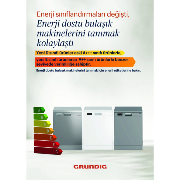 Grundig Gdf 6504 D 6 Program (14 Kişilik) Bulaşık Makinesi - 3