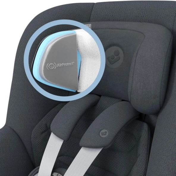 Maxi-Cosi Mica 360 Pro I-Size SlideTech Kızaklı İsofix'li Dönebilir Yatabilir 0-18 Kg Bebek Oto Koltuğu Authentic Graphite - 7