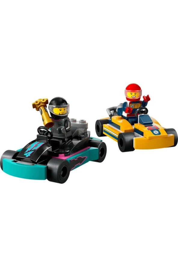 ® City Go-Kartlar ve Yarış Sürücüleri 60400 - Yaratıcı Oyuncak Yapım Seti (99 Parça) - 2