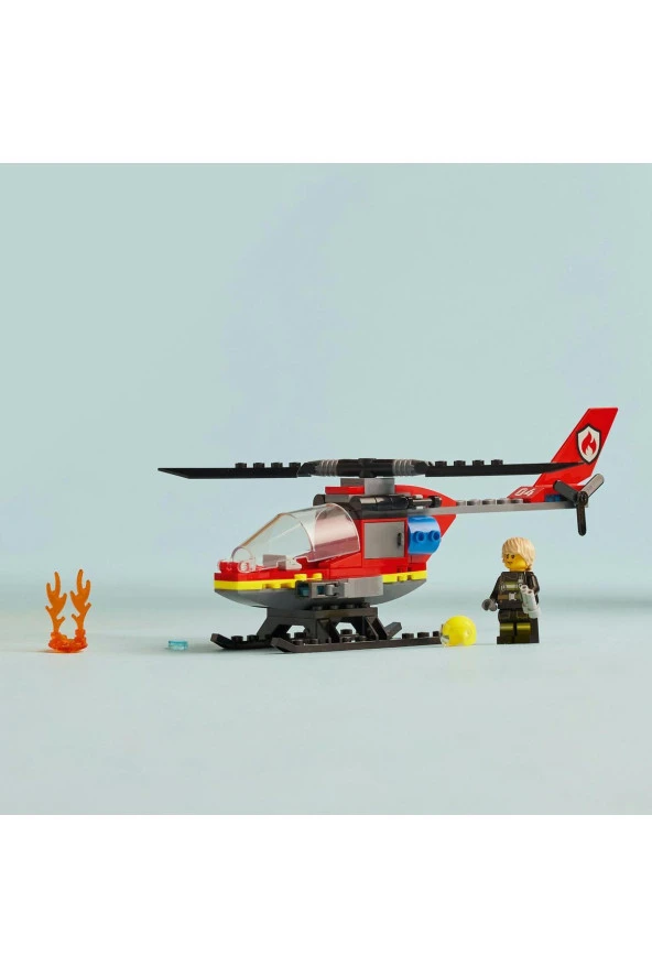 City İtfaiye Kurtarma Helikopteri 60411 - Yaratıcı Oyuncak Yapım Seti (85 Parça) - 8