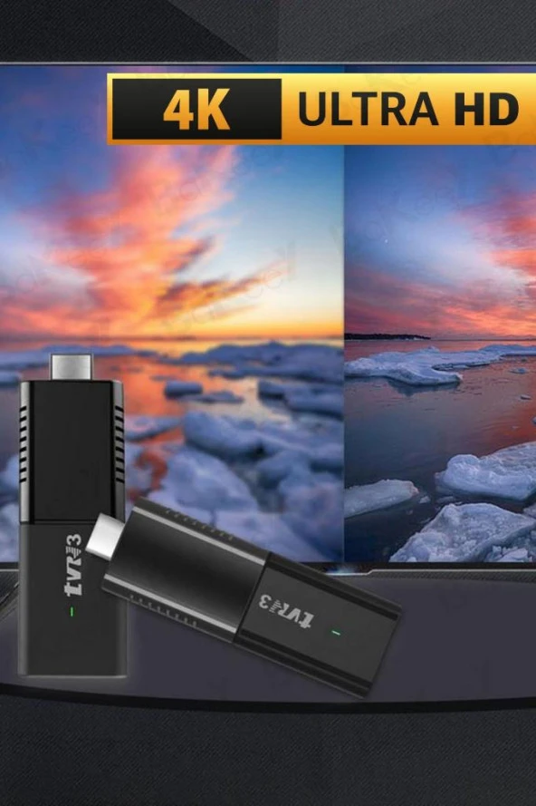 4K Android TV Stick Medya Oynatıcı Android 7.1 Ultra Hd Tv Box Google Play Asistan Smart Tv Wifi - 3
