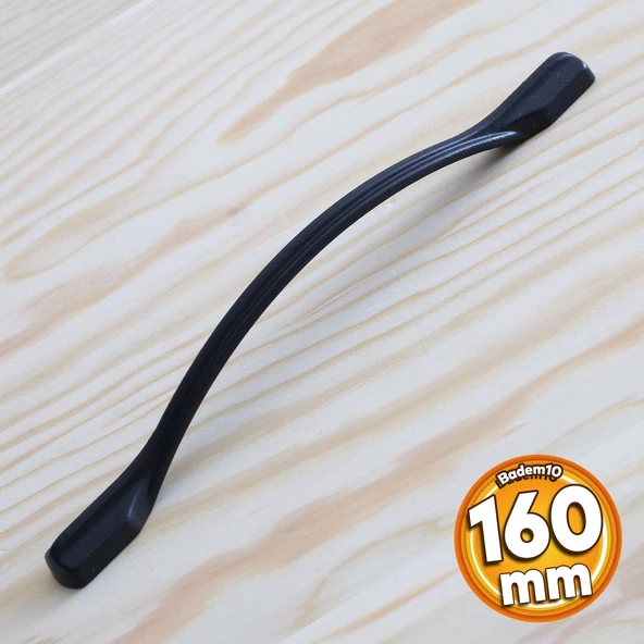 İnci Kulp Mobilya Mutfak Dolabı Çekmece Dolap Kulpları Kapak Kulpu Kulbu Siyah Renk 160 mm Metal