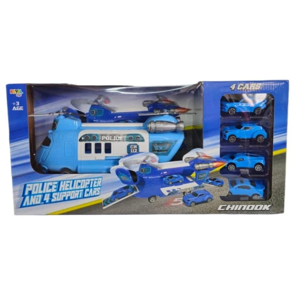 Royal Toys 4 Arabalı Polis Helikopteri RYL-7060 - 5