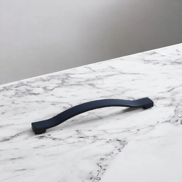 Akasya Kulp Mobilya Mutfak Dolabı Çekmece Dolap Kulpları Kapak Kulpu Kulbu Siyah Renk 160 mm Metal - 3