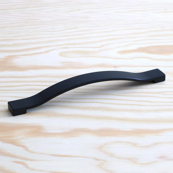 Akasya Kulp Mobilya Mutfak Dolabı Çekmece Dolap Kulpları Kapak Kulpu Kulbu Siyah Renk 160 mm Metal - 5