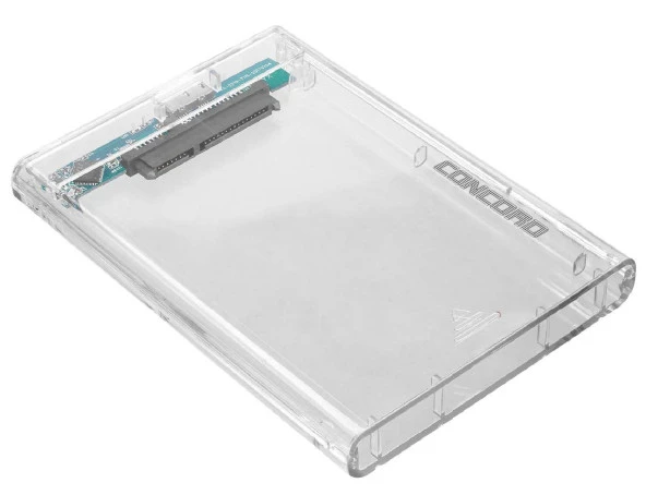 Concord C703 USB 3.0 Şeffaf Kasa Hardisk Kutusu 2.5 inç Sata/HDD/SSD Uyumlu