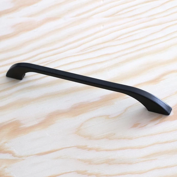 Meriç Kulp Mobilya Mutfak Dolabı Çekmece Dolap Kulpları Kapak Kulpu Kulbu Siyah Renk 160 mm Metal - 7