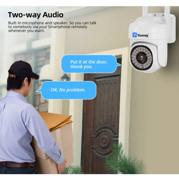 YS-10 MINI Kablosuz wifi Ergonomik boy HD 1080P Dış ortam gece görüşlü Güvenlik Kamerası - 2