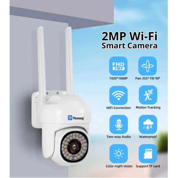 YS-10 MINI Kablosuz wifi Ergonomik boy HD 1080P Dış ortam gece görüşlü Güvenlik Kamerası - 5