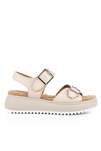 Muya Beebi 34213-045 Anatomik Taban Kadın Sandalet Krem 36-40