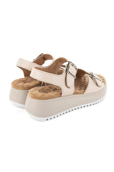 Muya Beebi 34213-045 Anatomik Taban Kadın Sandalet Krem 36-40 - 4