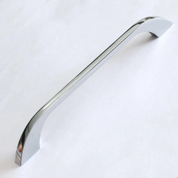 Meriç Kulp Mobilya Mutfak Dolabı Çekmece Dolap Kulpları Kapak Kulpu Kulbu Krom Renk 192 mm Metal - 2