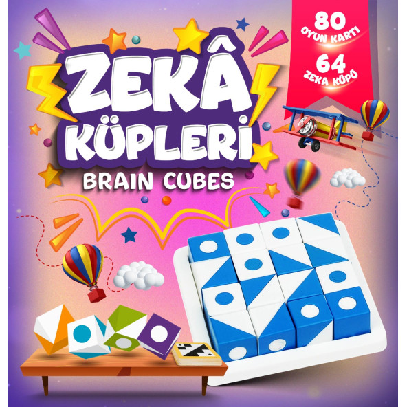 Brain Cubes - Q Bix Zeka Küpleri Sihirli Küpler Q-bitz, Görsel Beceri Küpleri Akıl Ve Zeka Oyunu - V2 Yeni - 2