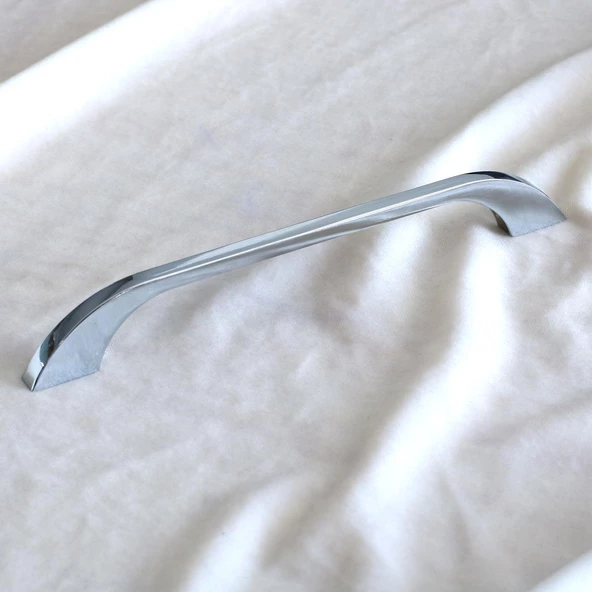 Meriç Kulp Mobilya Mutfak Dolabı Çekmece Dolap Kulpları Kapak Kulpu Kulbu Krom Renk 224 mm Metal - 6
