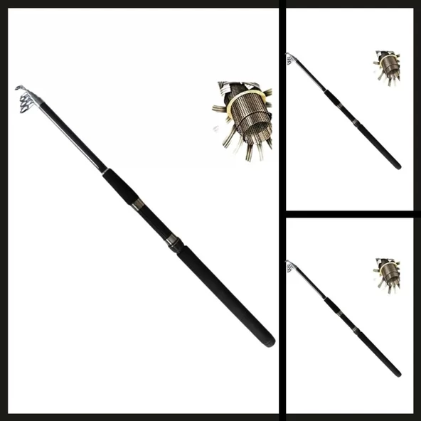 Uyguna-Yakala 2.40 Mt 5-25 Atar Teleskopik Carbon Kamış-KMŞ.457 - Resim 2