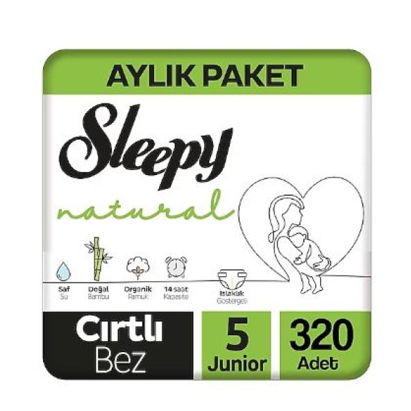 Sleepy Natural 5 Numara Junior 320'li Bebek Bezi