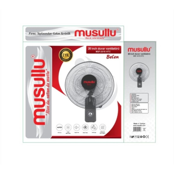 Musullu MSF-2019 HTC Belen Duvar Vantilatörü - 2