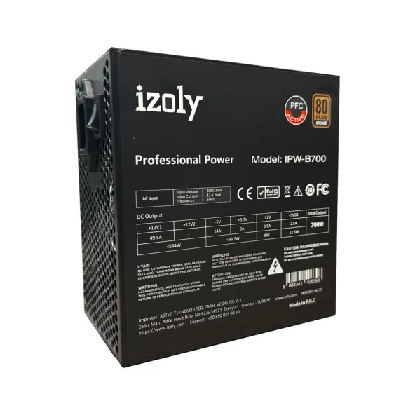 IZOLY IPW-B700 POWER SUPPLY 700W 80+ BRONZE - 3