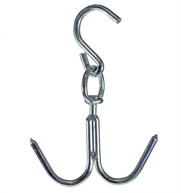 Kasap Et Kancası Kurban Asma Kancası Dönerli Çift Taraflı 8 mm - Resim 3