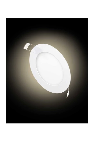 10 Adet 3W 4000K Ilık Beyaz Smd Ledli Yuvarlak Slim Panel KDL404 - 2