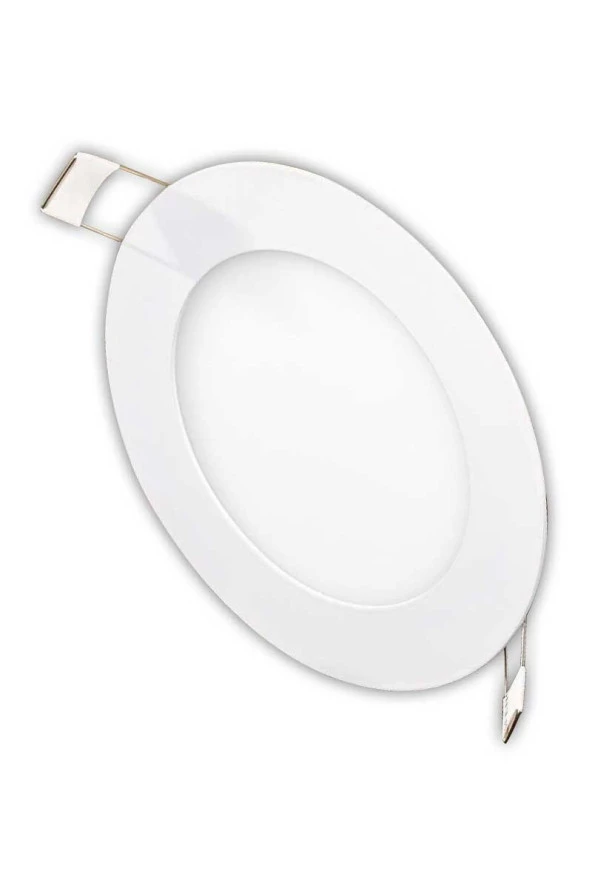 10 Adet 6W 3000K Günışığı Işık Smd Ledli Yuvarlak Slim Panel KDL400