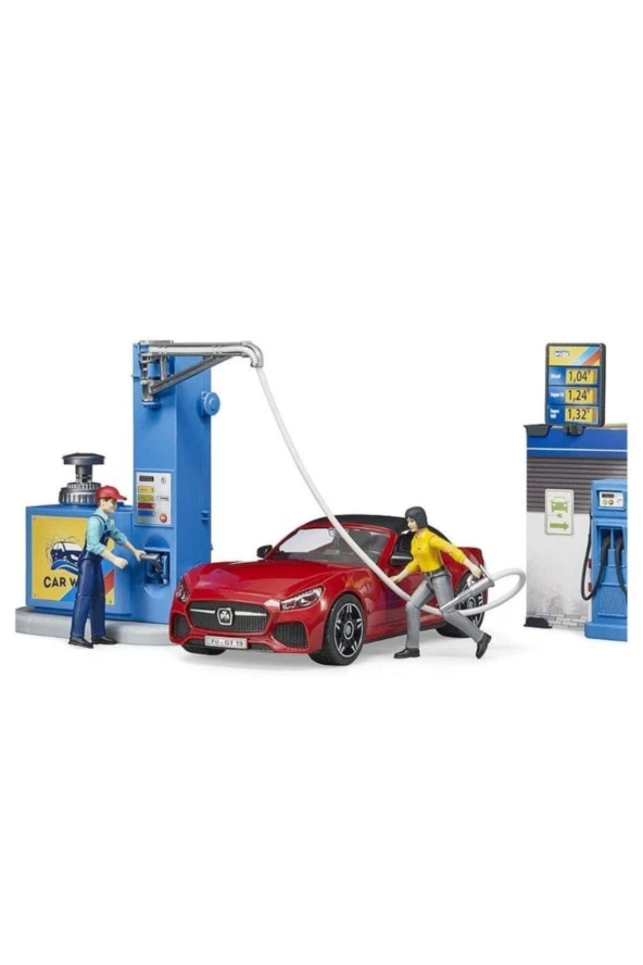Bruder Benzin İstasyonu Ve Oto Yıkama 62111 - Resim 2