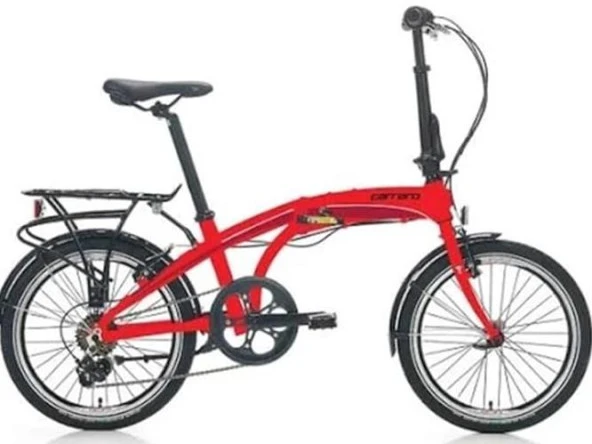 Carraro Flexi 106 20 Jant 6 Vites Katlanır Bisiklet Kırmızı-Siyah-Beyaz