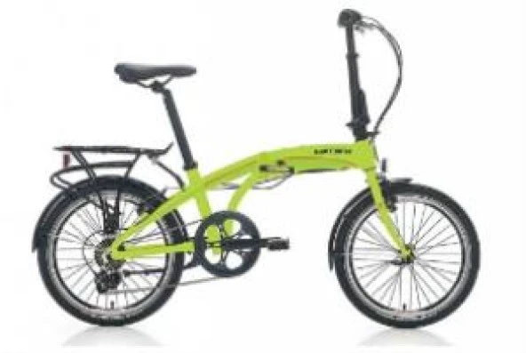 Carraro Flexi 106 20 Jant 6 Vites Katlanır Bisiklet Lime-Yeşil-Siyah-Kırmızı