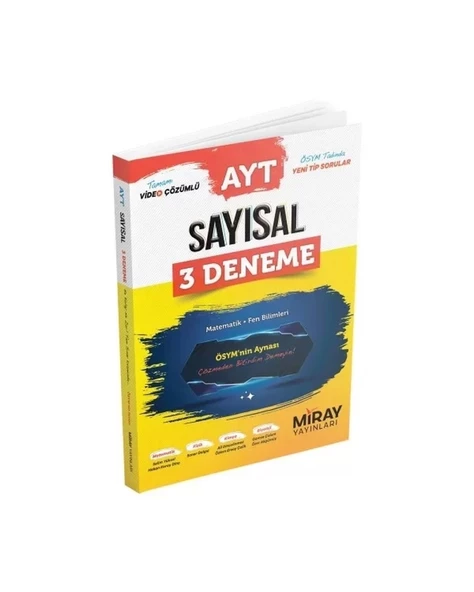 Miray AYT Sayısal 3 Deneme Matematik-Fen Bilimleri