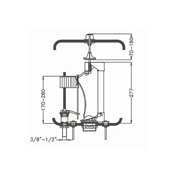 Malta Basmalı Iç Takım (Cocuk Klozetlerine Uyumludur.BEYAZ BUTONLU) - 3